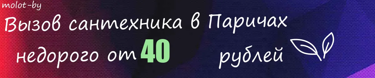 Сантехник в Паричах